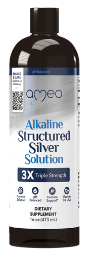 Advanced Alkaline Structured Silver | 35 ppm Solution - 16 oz Oral Supplements Ameo Life 