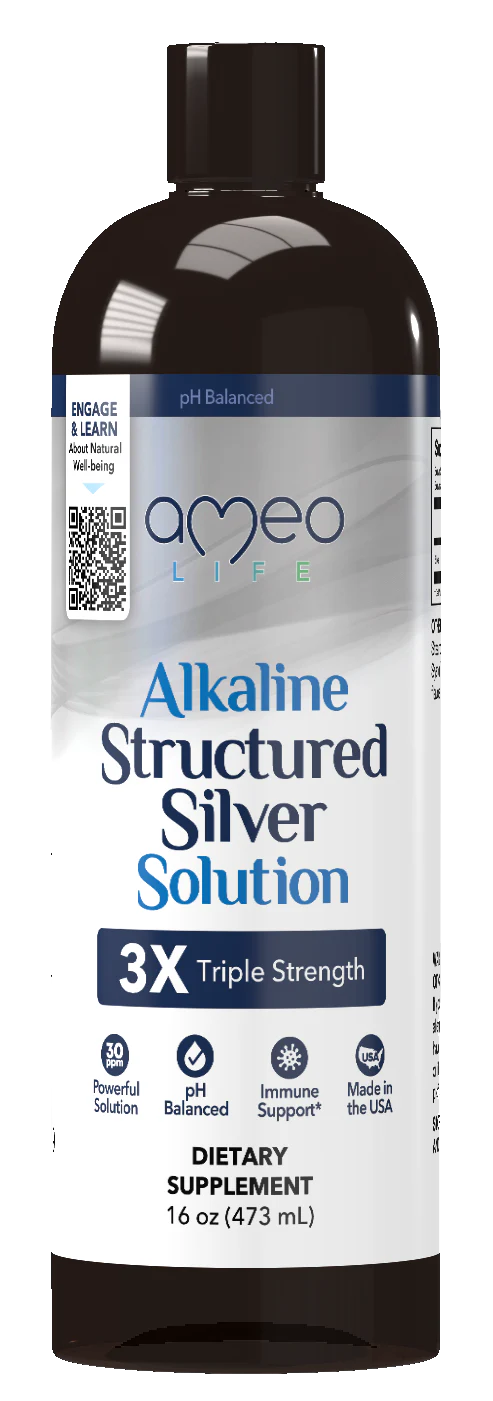 Advanced Alkaline Structured Silver | 35 ppm Solution - 16 oz Oral Supplements Ameo Life 