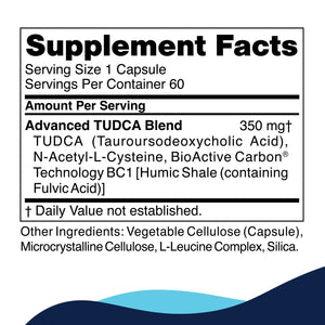 Advanced TUDCA | Drainage & Liver Support - 60 Capsules Oral Supplements CellCore 