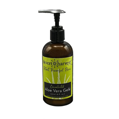 Aloe Vera Gelé | Organic - 8 & 16 Fl oz Topical Application Desert Harvest 8 oz 