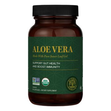 Aloe Vera | Organic Freeze Dried | 180mg - 60 Capsules Oral Supplements Global Healing 