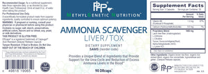 Ammonia Scavenger | Liver/Tox - 90 Designed Release Capsules Oral Supplements Professional Health Products (PHP) 