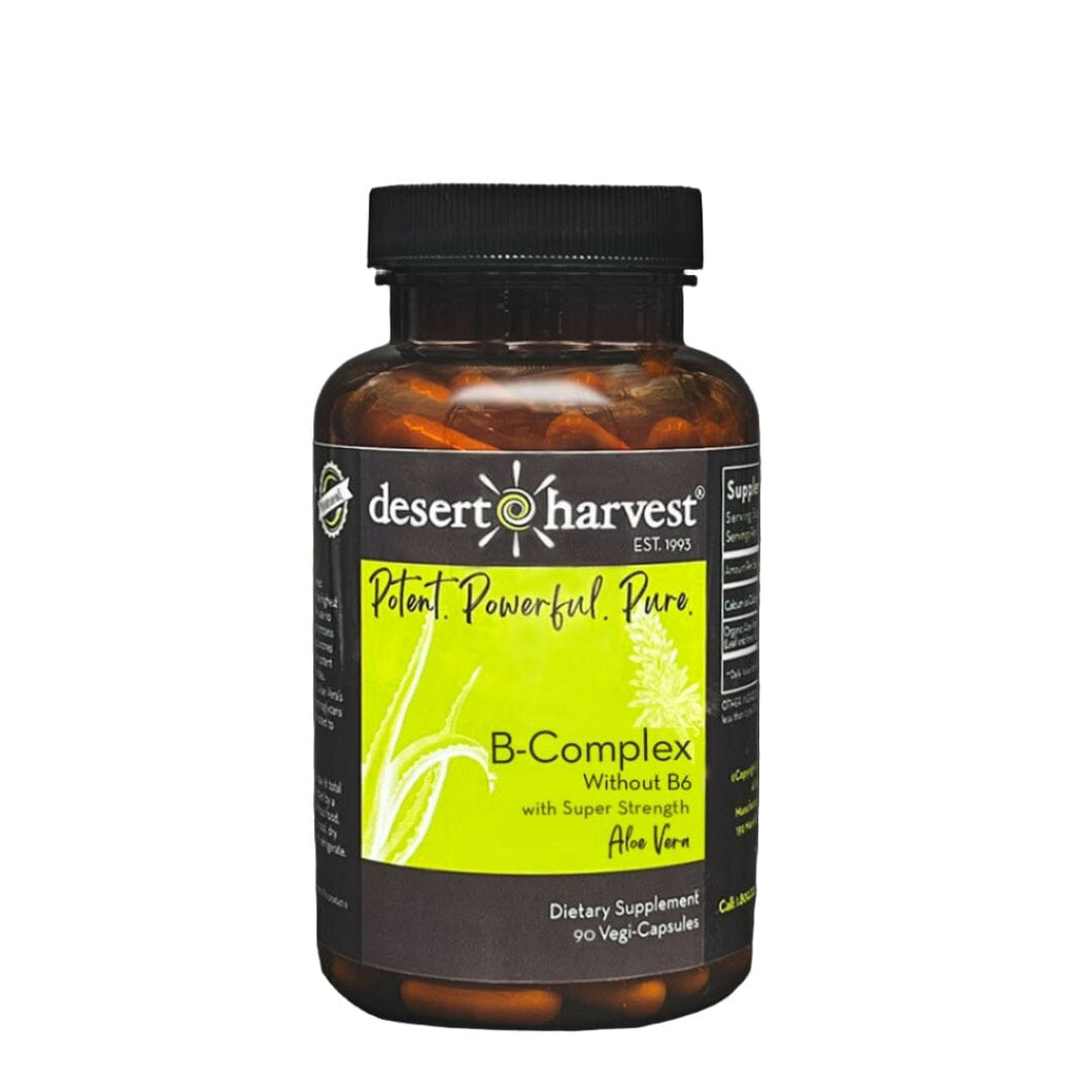 B-Complex | without B6 - 90 Capsules Oral Supplement Desert Harvest 