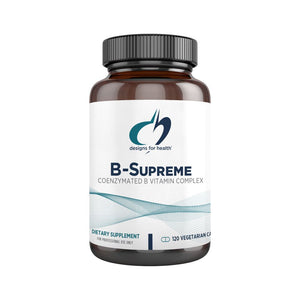 B-Supreme | Coenzymated B Vitamin Complex - 60 & 120 Capsules Oral Supplements Designs For Health 120 Capsules 