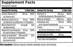 B-Supreme | Coenzymated B Vitamin Complex - 60 & 120 Capsules Oral Supplements Designs For Health 