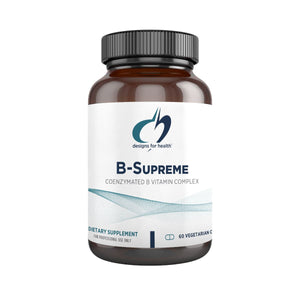 B-Supreme | Coenzymated B Vitamin Complex - 60 & 120 Capsules Oral Supplements Designs For Health 60 Capsules 