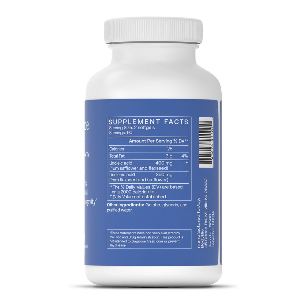 Balance Oil | Omega 6 + 3 | Organic Linoleic Acid Blend - 180 Softgels Oral Supplements BodyBio 