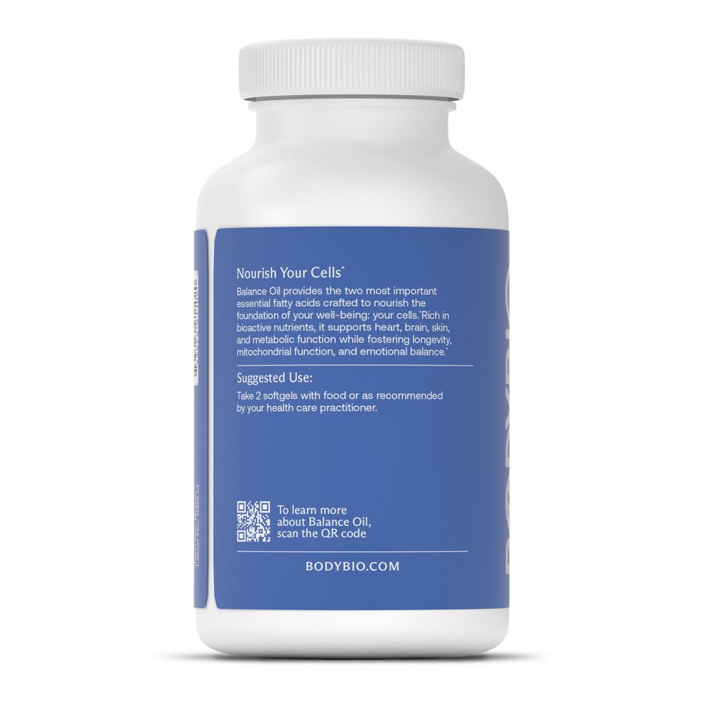 Balance Oil | Omega 6 + 3 | Organic Linoleic Acid Blend - 180 Softgels Oral Supplements BodyBio 