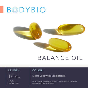 Balance Oil | Omega 6 + 3 | Organic Linoleic Acid Blend - 180 Softgels Oral Supplements BodyBio 