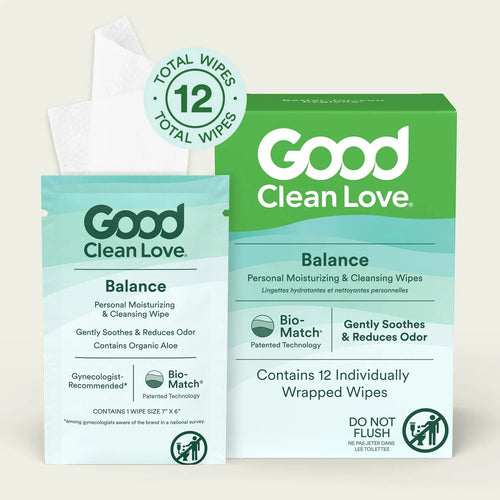 Balance pH-Balanced Wipes - 12-count box Cleanser Good Clean Love 
