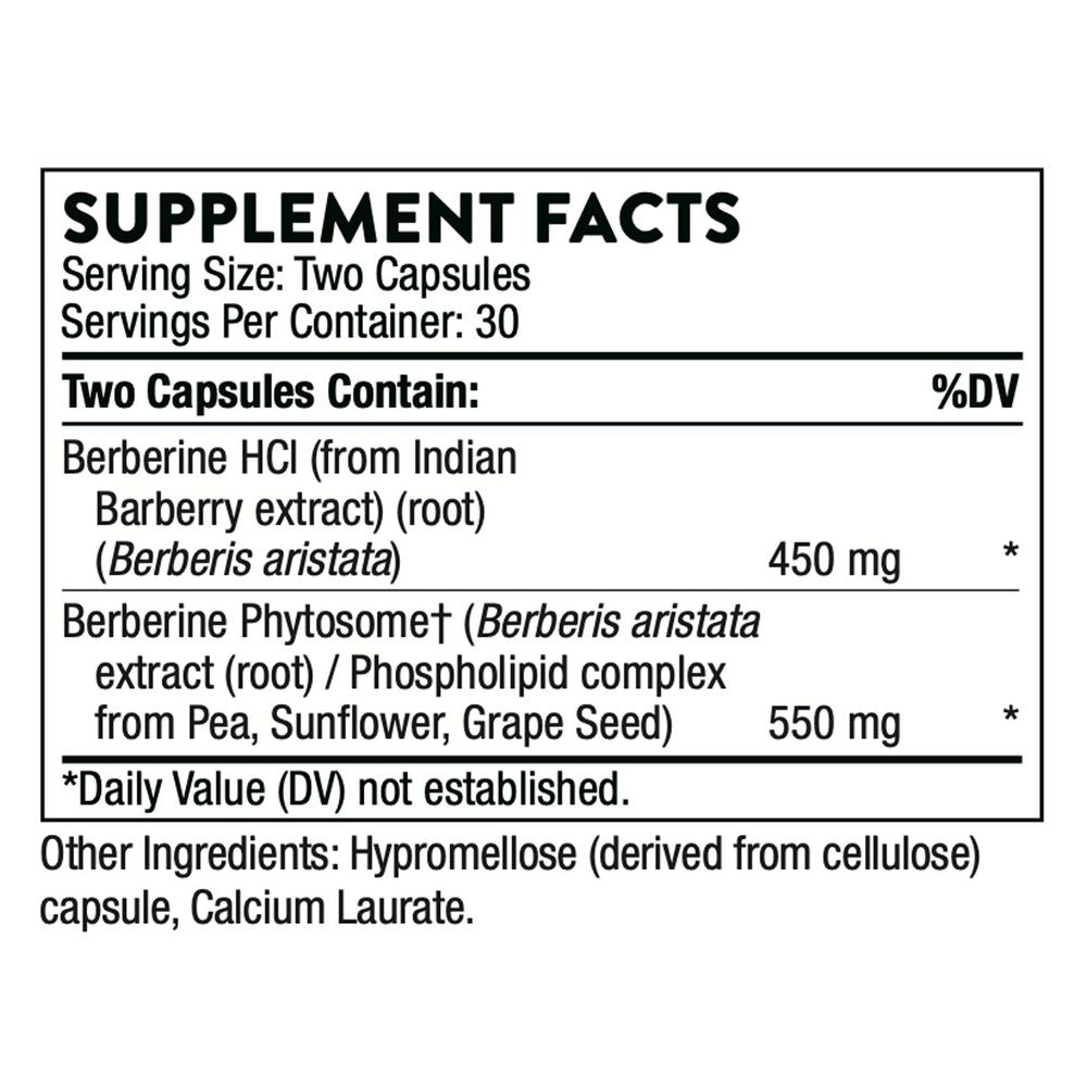 Berberine | Healthy Balance of Microbes | 60 Capsules Oral Supplements Thorne 
