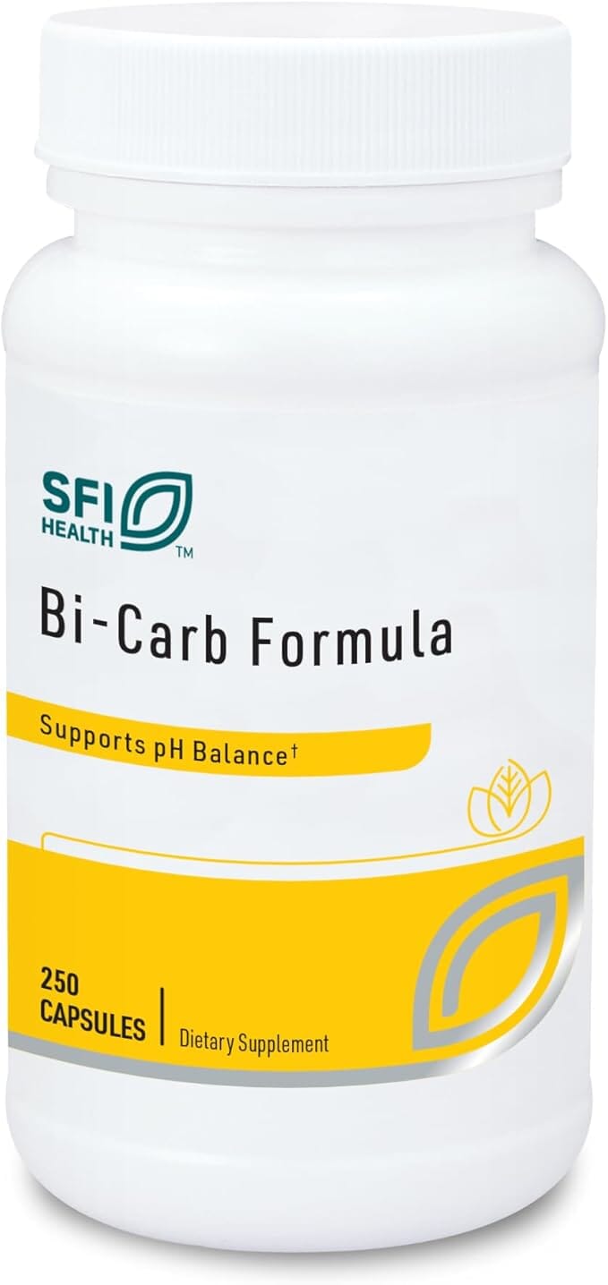 Bi-Carb Formula | Supports pH Balance - 250 Capsules Oral Supplements SFI Health (Klaire Labs) 