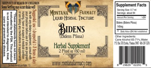 Bidens Pilosa Liquid Herbal Tincture - 2 fl oz Tinctures Montana Farmacy 