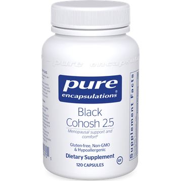 Black Cohosh 2.5 | Menopausal Support & Comfort | 250 mg - 120 Capsules Oral Supplements Pure Encapsulations 