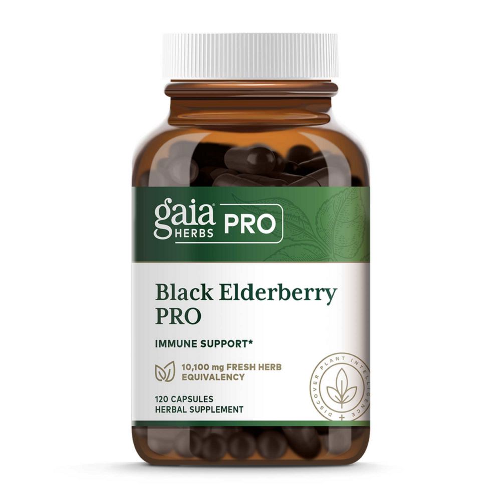 Black Elderberry PRO | Immune Support - 120 Capsules Oral Supplements Gaia Herbs 