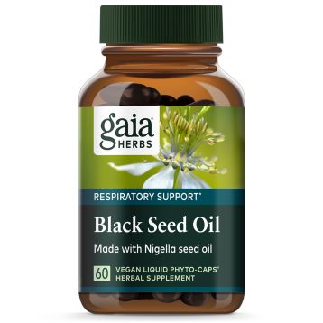 Black Seed Oil | Organic | Cold Pressed | Made with Nigella Seed Oil - 60 Capsules Oral Supplements Gaia Herbs 