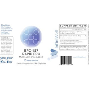 BPC-157 Rapid Pro | Muscle, Joint & Gut Support | 500mcg - 60 Capsules Oral Supplements InfiniWell 