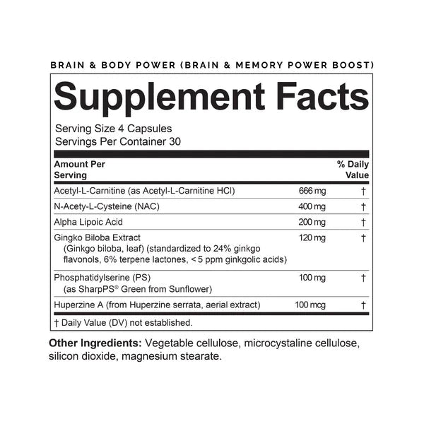Brain & Body Power | Three Powerful Brain Health Supplements - 30 Day Supply Packets Oral Supplements BrainMD 