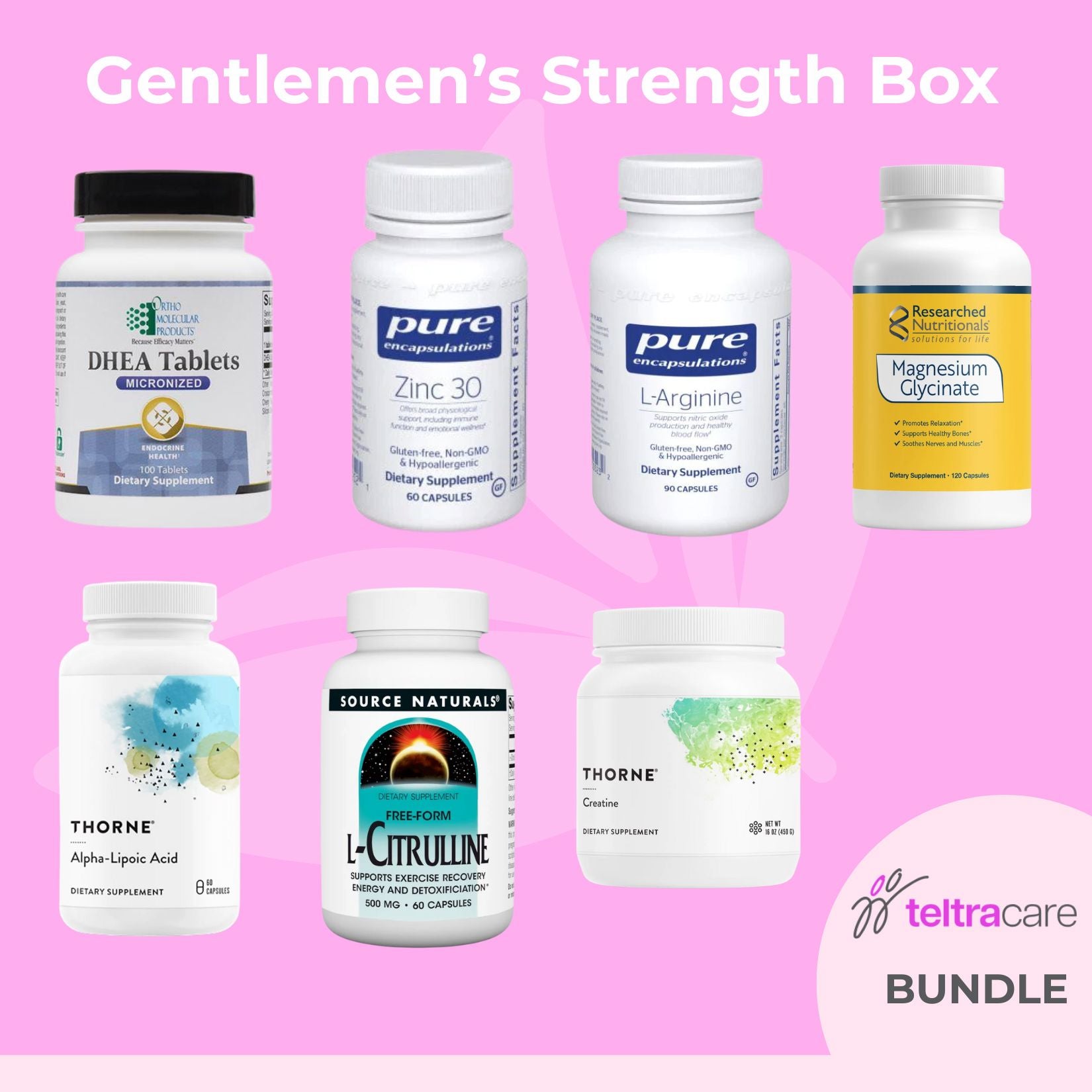 Bundle | TeltraCare - Gentlemen's Strength Box - 7 Items Oral Supplements TeltraCare 