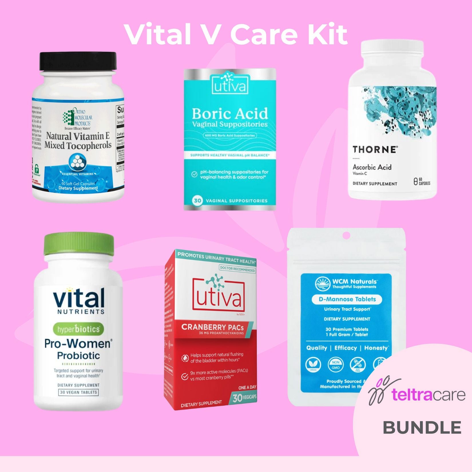 Bundle | TeltraCare - Vital V Care Kit - 6 Items Oral Supplements TeltraCare 