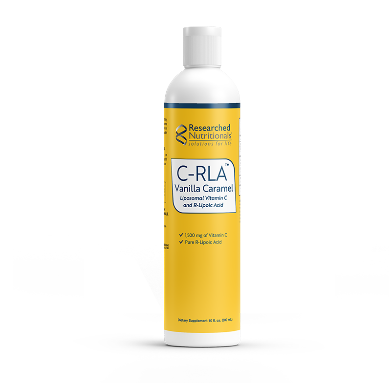 C-RLA™ Vanilla Caramel – Liposomal Vitamin C | 10 fl oz (300mL) Oral Supplements Researched Nutritionals 