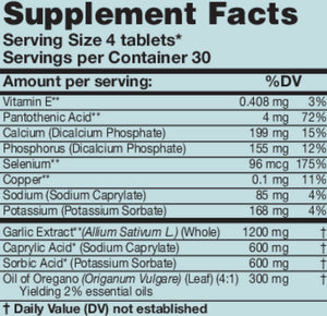 CapriPlus | Anti-Yeast Herbal Combination - 120 Tablets Oral Supplements Karuna 