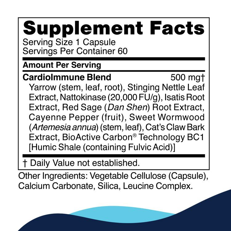 CardioImmune - Ciculation & Immunity Support - 60 Capsules Oral Supplements CellCore 