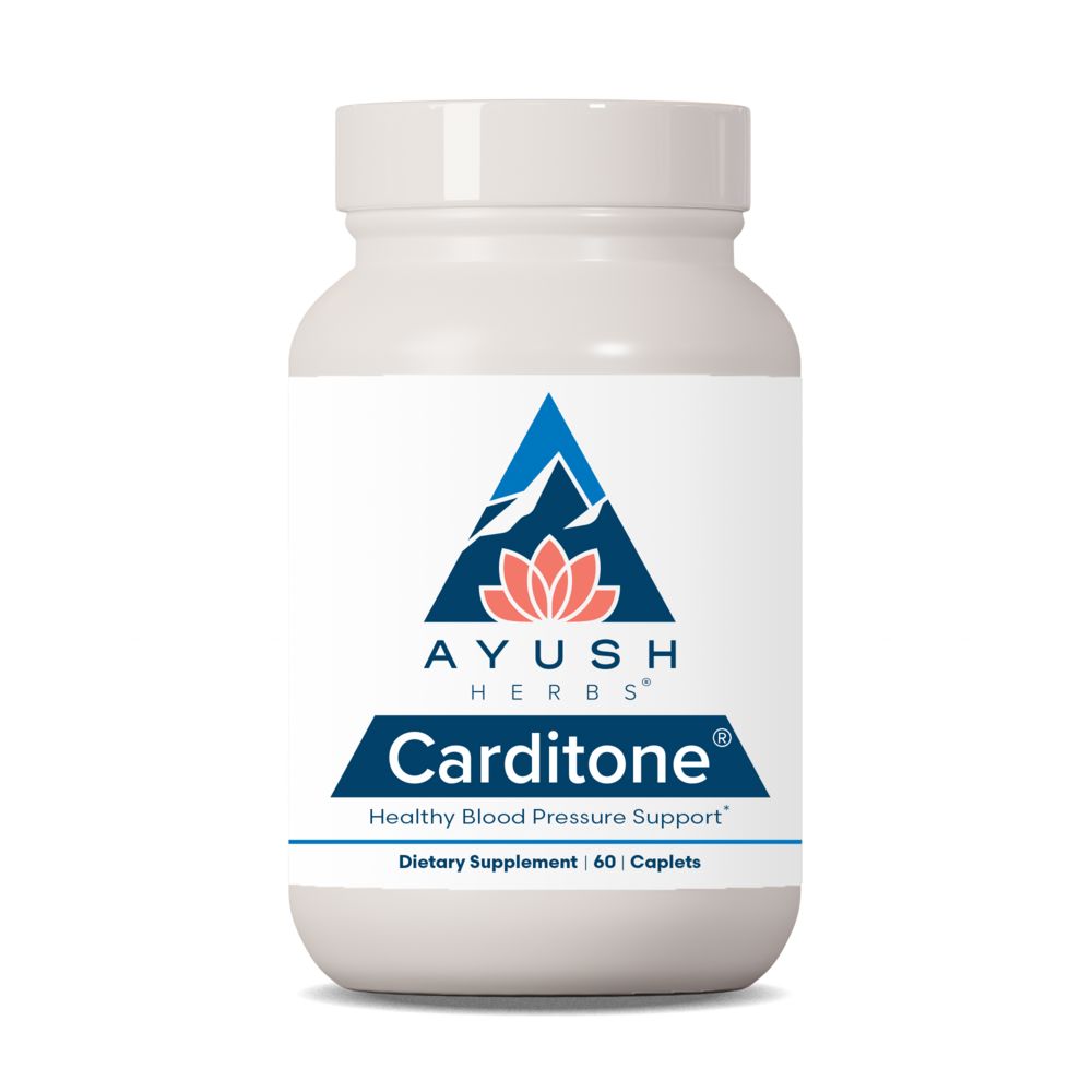 Carditone® | Healthy Blood Pressure Support - 60 Caplets Oral Supplements Ayush Herbs 