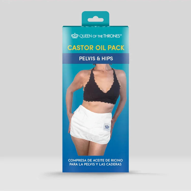 Castor Oil Pack | Pelvic | 100% Organic Unbleached Cotton | 1 Pack Topical Application Queen of the Thrones 