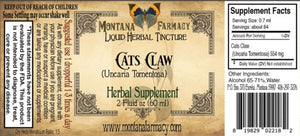Cats Claw Liquid Herbal Tincture - 2 fl oz Oral Supplements Montana Farmacy 