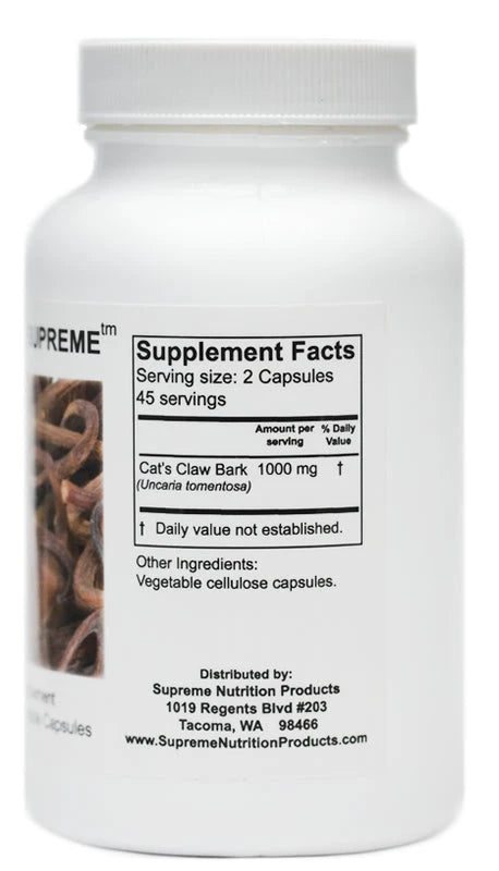 Cat's Claw Supreme™ | Uncaria Tomentosa - 90 Capsules Oral Supplements Supreme Nutrition Products 