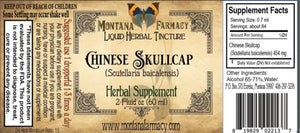 Chinese Skullcap Liquid Herbal Tincture - 2 fl oz Oral Supplements Montana Farmacy 
