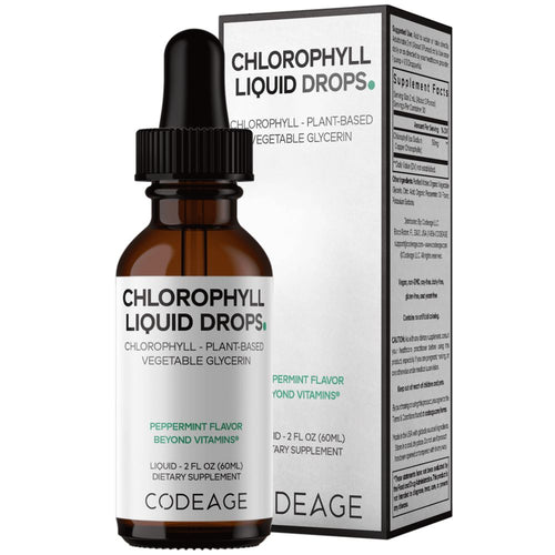 Chlorophyll Liquid Drops | Peppermint Flavor - 2 fl oz Oral Supplements Codeage 