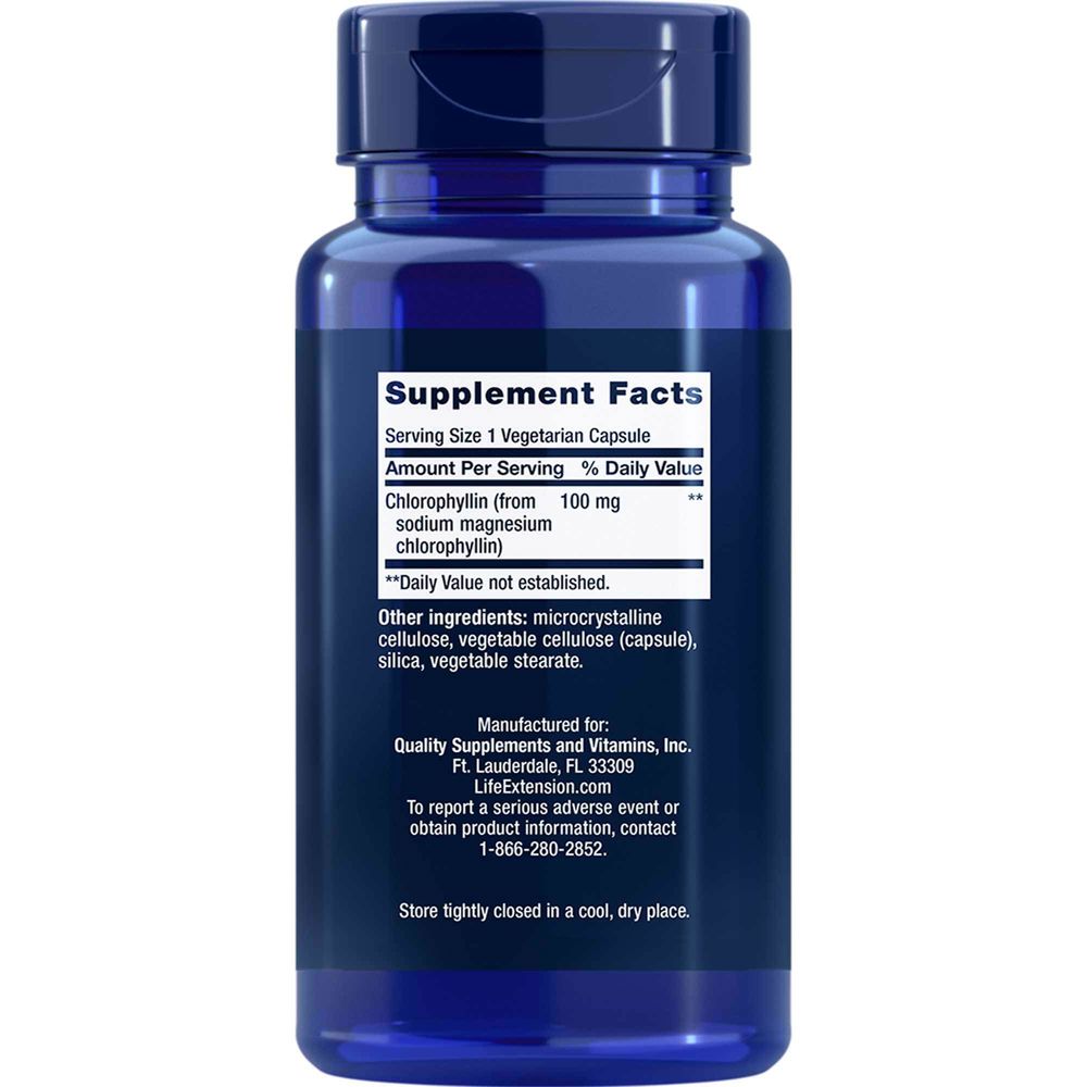 Chlorophyllin | 100mg - 100 Capsules Oral Supplements Life Extension 