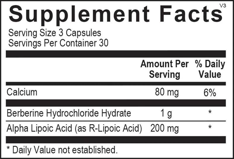 CM Core® | Cardiovascular Health | Berberine & ALA Blend - 90 Capsules Oral Supplements Ortho Molecular Products 