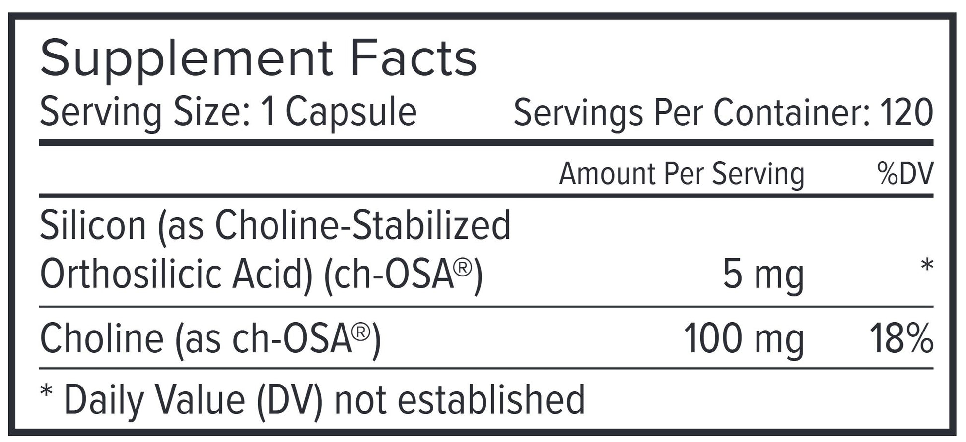 Collagen Generator ch-OSA® | For Hair, Skin & Nails - 120 capsules Oral Supplement Biosil 
