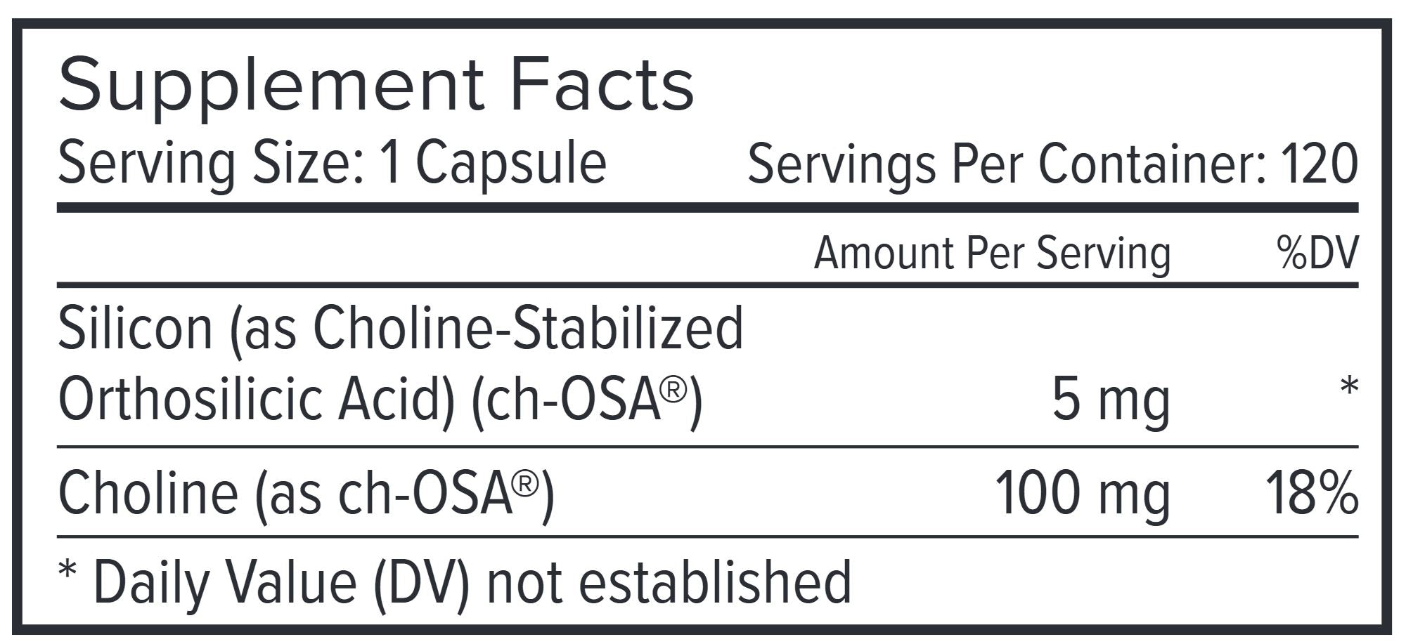 Collagen Generator ch-OSA® | For Hair, Skin & Nails - 120 capsules Oral Supplement Biosil 