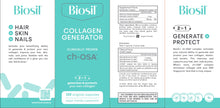 Load image into Gallery viewer, Collagen Generator ch-OSA® | For Hair, Skin &amp; Nails - 120 capsules Oral Supplement Biosil 