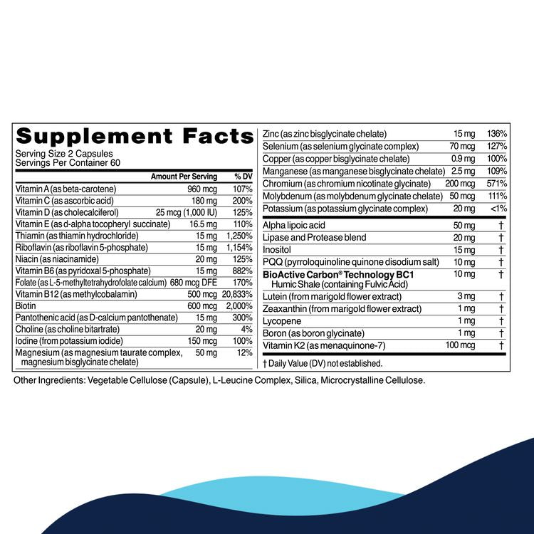 Core Nutrients | Daily Cellular Replenishment - 60 & 120 Capsules Oral Supplements CellCore 