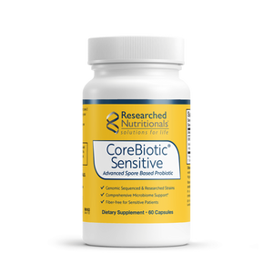 CoreBiotic® Sensitive | Spore-Based Probiotics for Sensitive Patients - 60 Capsules Oral Supplements Researched Nutritionals 