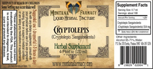 Load image into Gallery viewer, Cryptolepis Liquid Herbal Tincture - 4 fl oz Tinctures Montana Farmacy 