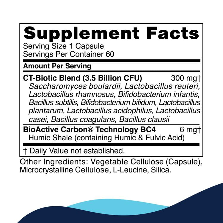 CT-Biotic | Digestive & Detox Support - 60 Capsules Oral Supplements CellCore 