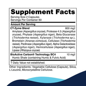 CT-Zyme | Digestive & Detox Support - 120 Capsules Oral Supplements CellCore 