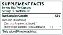 Load image into Gallery viewer, Curcumin Phytosome (formerly Meriva) - 120 Capsules Oral Supplement Thorne 