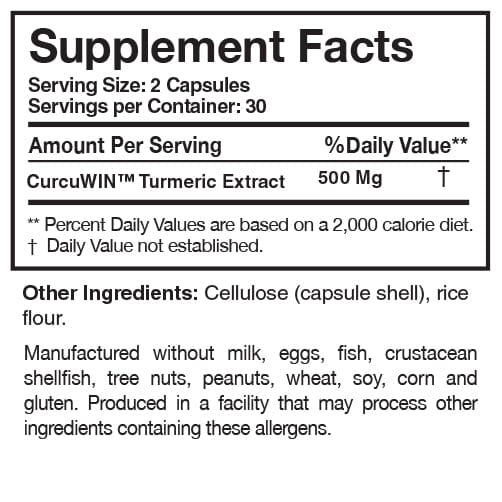 Curcumin Pure | Turmeric Extract | 60 Capsules Femologist Inc. 