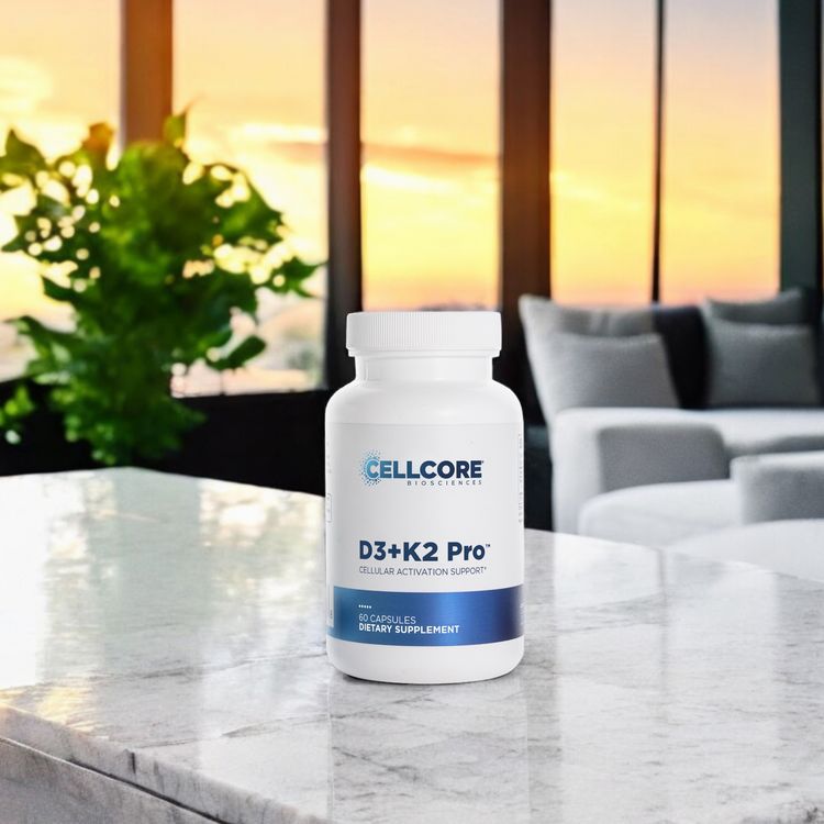 D3+K2 Pro™ | Cellular Activation Support - 60 Capsules Oral Supplements CellCore 