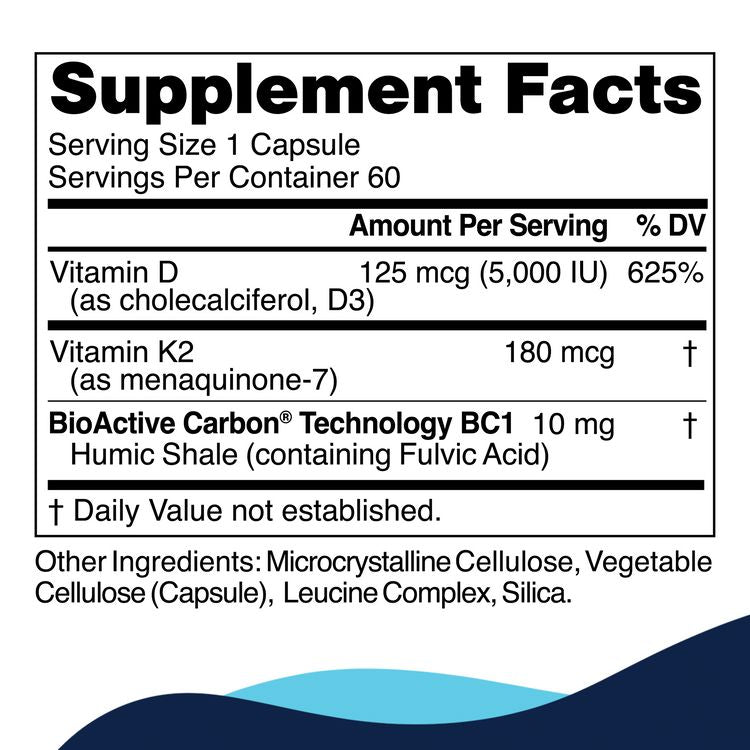 D3+K2 Pro™ | Cellular Activation Support - 60 Capsules Oral Supplements CellCore 