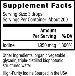 Detoxadine® Nascent Iodine | Organic | Thyroid, Detox & Hormone Balance - 1 fl oz. Oral Supplements Global Healing 