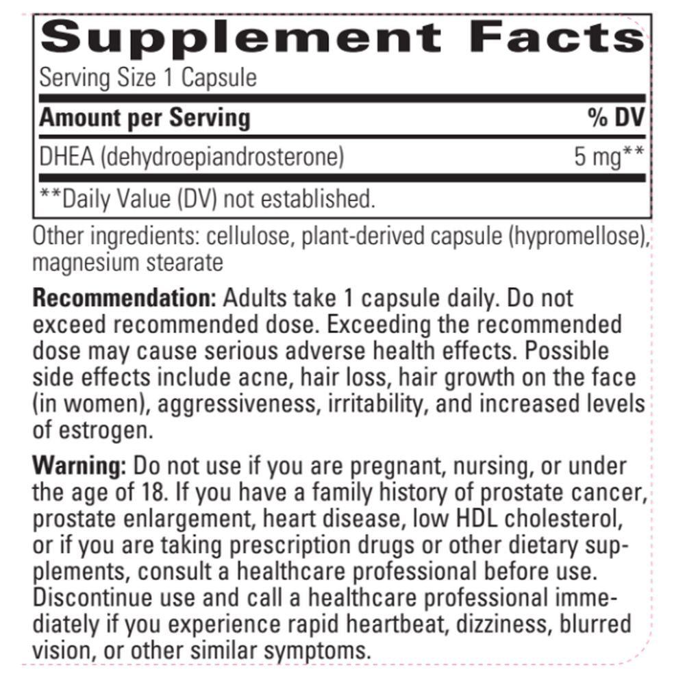 DHEA-5 | 5mg | Healthy Aging Support - 60 Capsules Oral Supplements Integrative Therapeutics 
