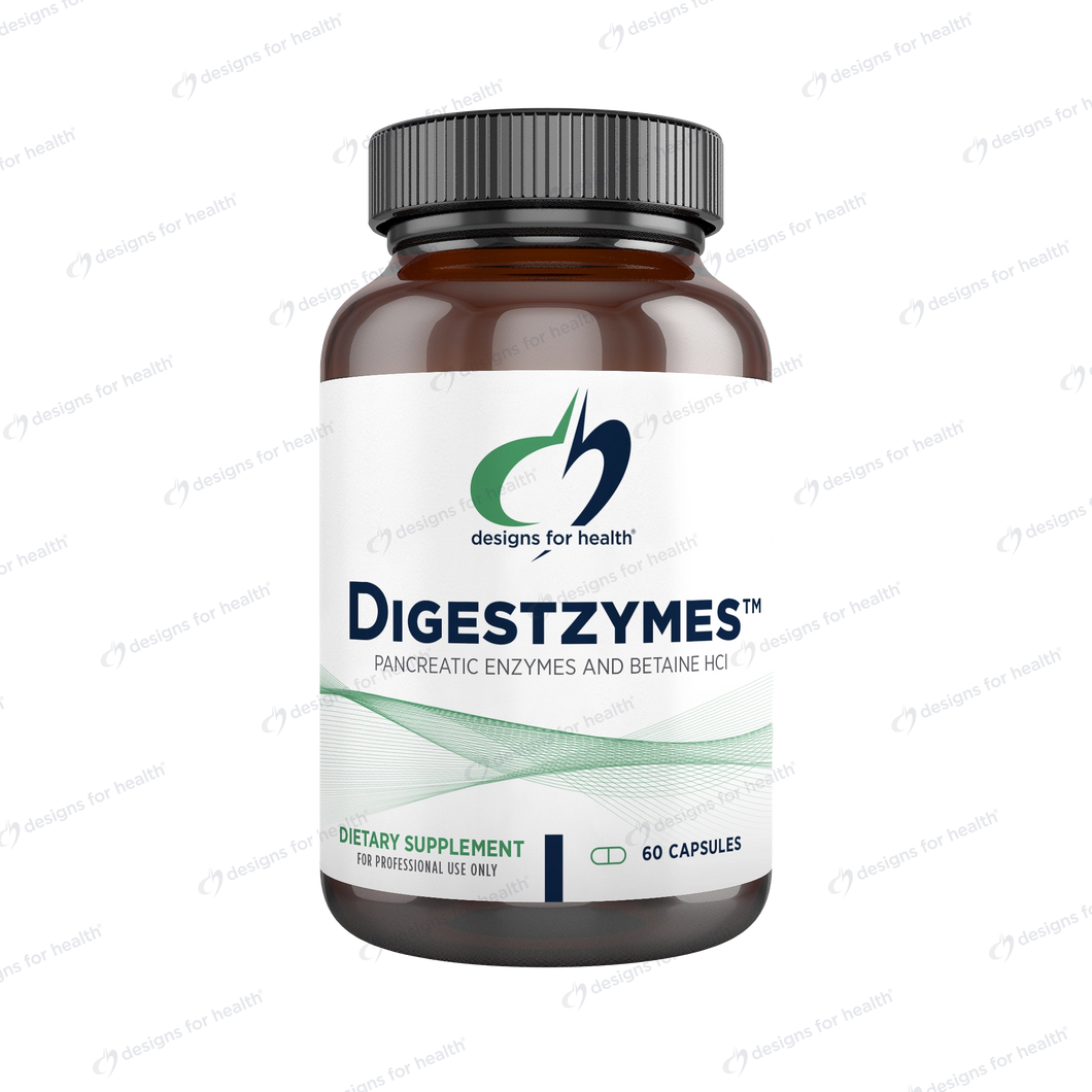 Digestzymes | Proprietary Blend - 60 & 90 & 180 Capsules Oral Supplements Designs For Health 60 Capsules 